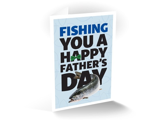 Fish farm (with Fishing you a happy Father's Day card)
